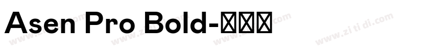 Asen Pro Bold字体转换